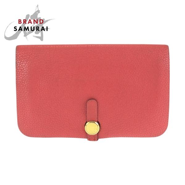HERMES（エルメス） 美品 ドゴン GM ルージュトマト レッド ゴールド