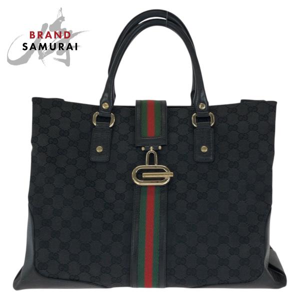 GUCCI（グッチ） シェリーライン ブラック 黒 ゴールド金具 GG