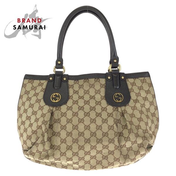 GUCCI（グッチ） スカーレット ベージュ ダークブラウン ゴールド金具