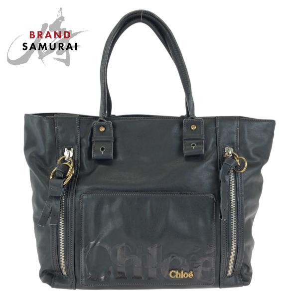 Chloe（クロエ） エクリプス ブラック 黒 ゴールド金具 レザー 01-09