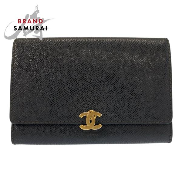 美品 CHANEL 長財布 カメリア ココマーク ロゴ金具 レザー 黒 カード付 CHANEL（シャネル） 美品 ココマーク ブラック 黒 ゴールド金具 レザー
