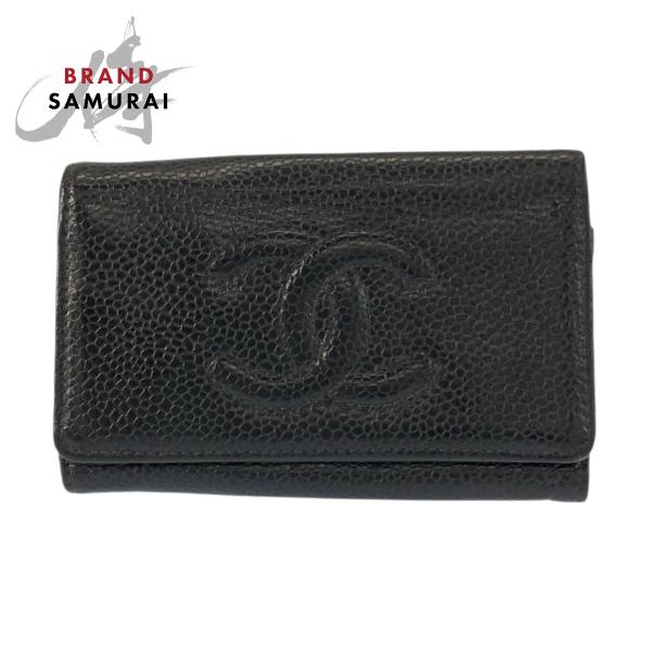 CHANEL（シャネル） 美品 ココマーク ブラック 黒 ゴールド金具 レザー