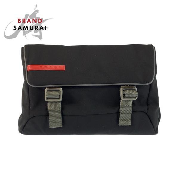 PRADA（プラダ） 美品 プラダスポーツ ブラック グレー シルバー金具