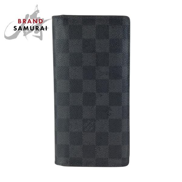ルイヴィトン ポルトフォイユ ブラザ ダミエ グラフィット ブラック 長財布 LOUIS VUITTON（ルイ・ヴィトン） ダミエ グラフィット ポルトフォイユ