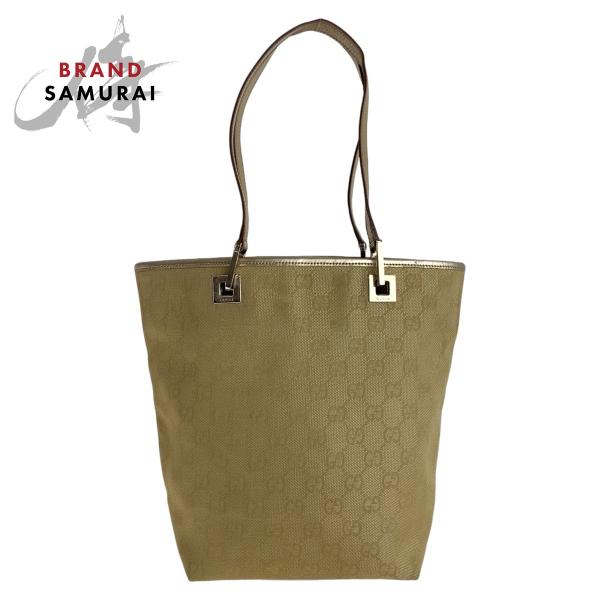 GUCCI（グッチ） ゴールド GGキャンバス/レザー 002 1099 トートバッグ