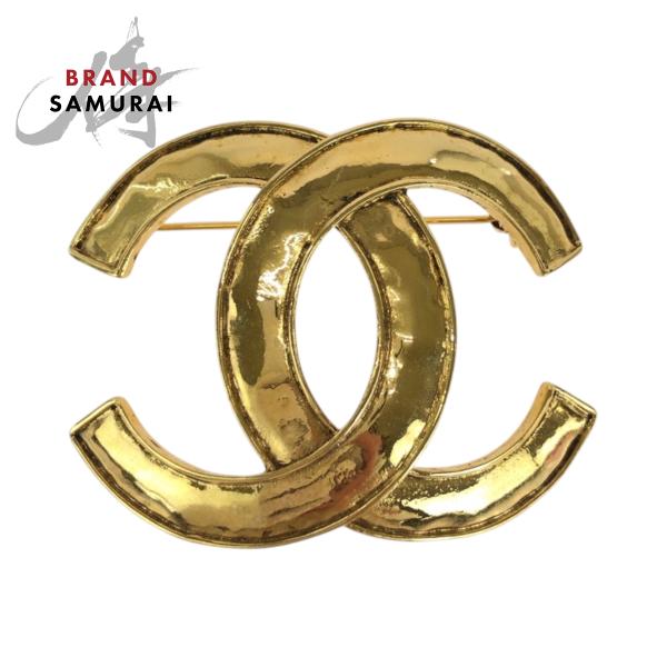CHANEL（シャネル） 美品 ヴィンテージ ビッグココマーク ゴールド