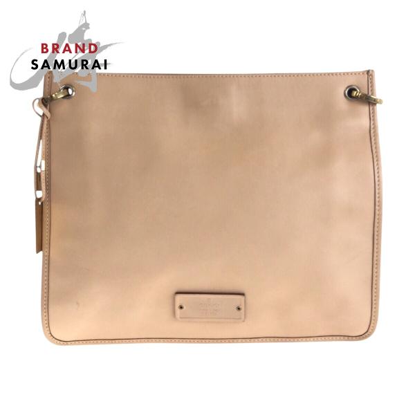 22979✨GUCCI グッチ ハラコ ショルダーバッグ レザー ベージュ 金具 GUCCI（グッチ） 美品 ベージュ ゴールド金具 レザー 91762 ショルダー