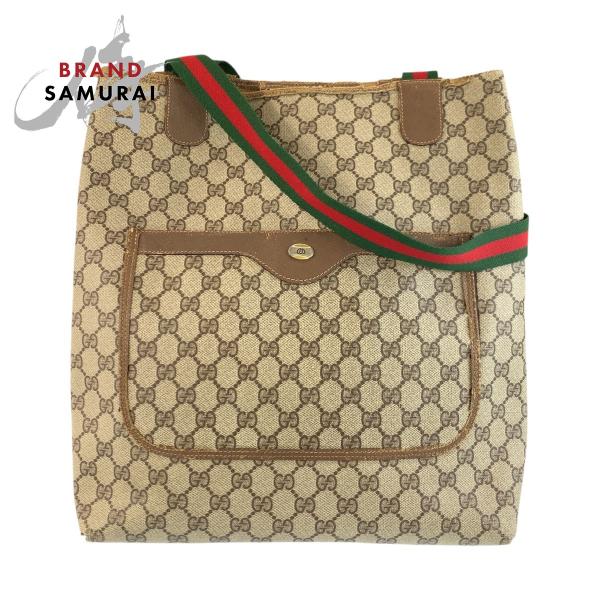 GUCCI（グッチ） ヴィンテージ シェリーライン ブラウン ベージュ GG
