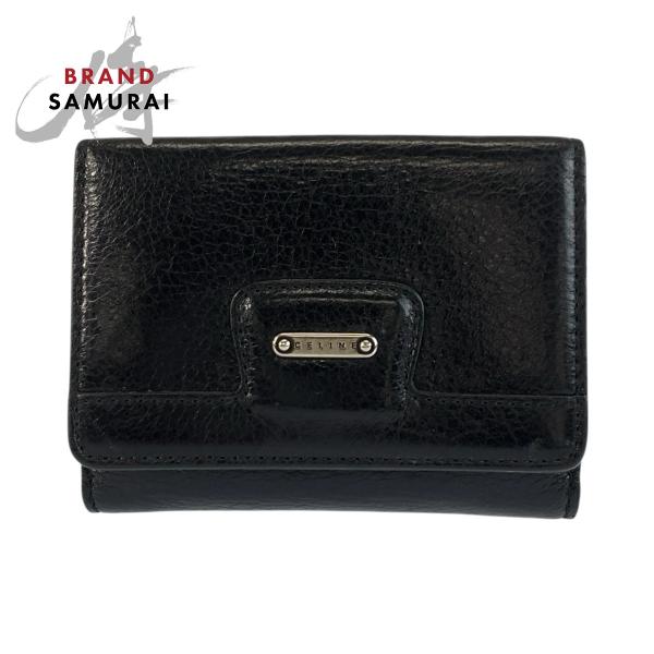 ���i CELINE �Z���[�k �u���b�N �� �V���o�[���� ���U�[ �܍��z �R���p�N�g�E�H���b�g ���f�B�[�X 603557 ���i�摜