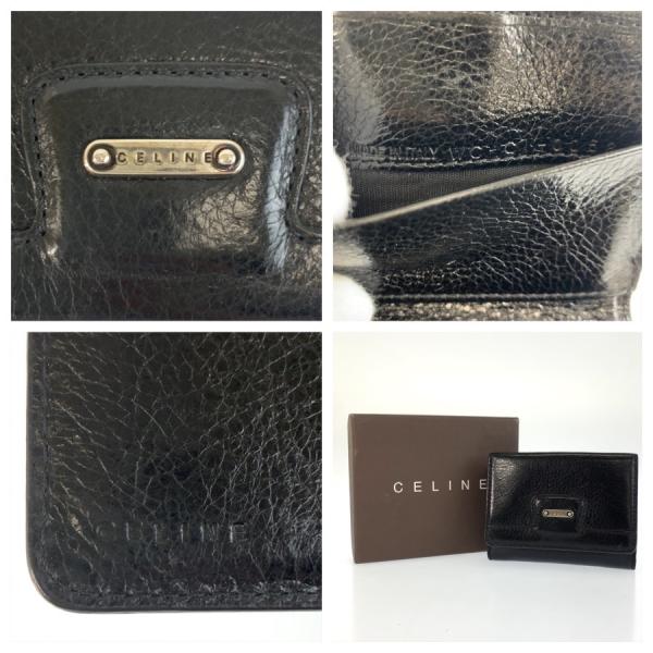 ���i CELINE �Z���[�k �u���b�N �� �V���o�[���� ���U�[ �܍��z �R���p�N�g�E�H���b�g ���f�B�[�X 603557 ���i�摜2