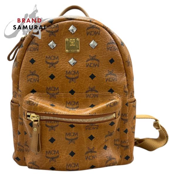 MCM（エムシーエム） エム シー エム ヴィセトス スタッズ ブラウン 