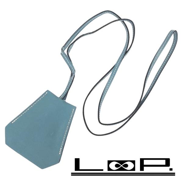 ■中古■　エルメス クロシェット クローシュ ネックレス レザー ブルージーン □D刻 【190896】 □中古□ エルメス クロシェット クローシュ ネックレス レザー ブルー
