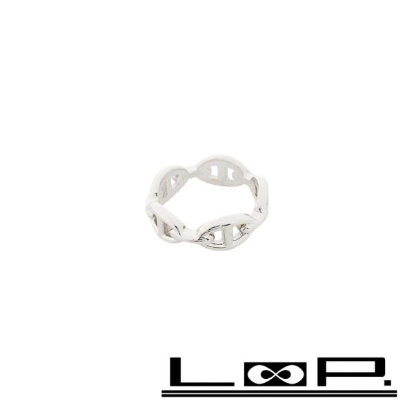 □新同□磨き済□ エルメス シェーヌダンクル リング 指輪 SV925