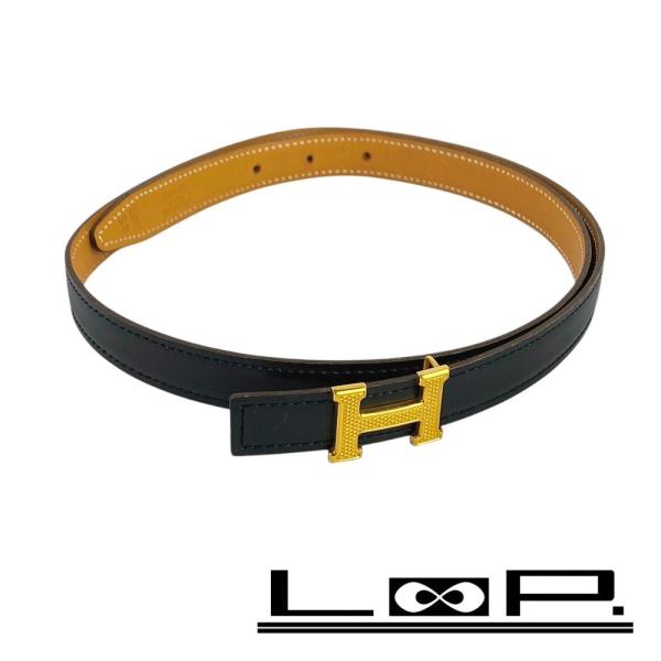 ■美品■　エルメス ベルト ミニコンスタンス ギロッシュ ギローシュ H 金具 レザー GP #85 □G刻 【315671】1 loopland_315671