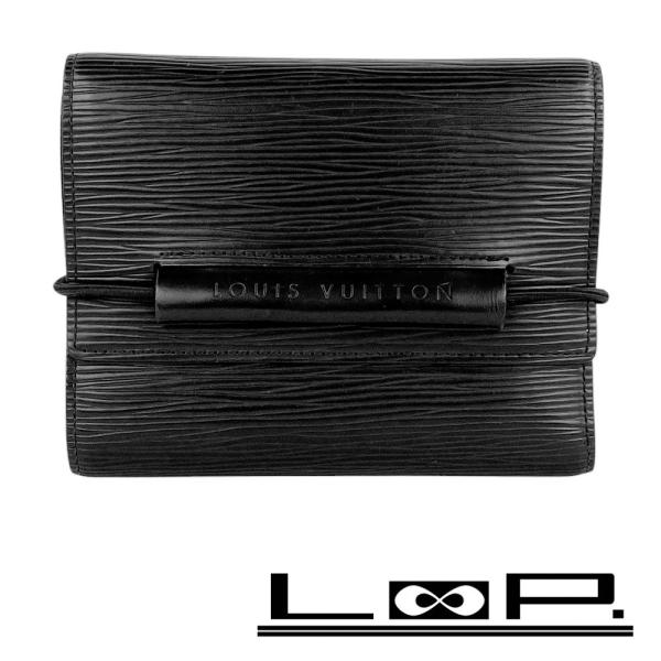 ！新品同然！　ルイヴィトン　折り財布　エピ　ポルトモネエラスティック　74a90 新品同然！ ルイヴィトン 折り財布 エピ ポルトモネエラ