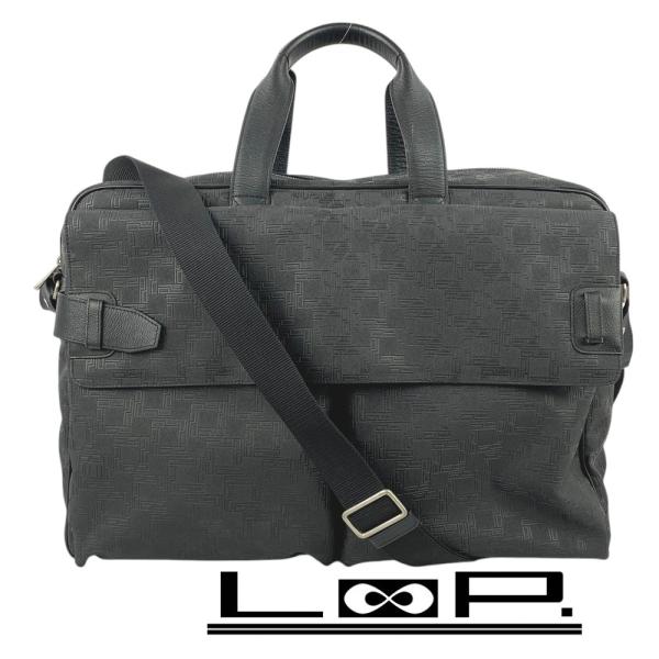 □中古□ ダンヒル D8 2WAY ボストン ビジネス ショルダー バッグ