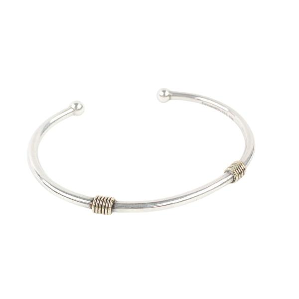 Tiffany & Co. バングル 925シルバー 750ゴールド TIFFANY&Co.】 ティファニー バングル ツイスト コンビ 750/925