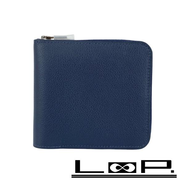 ■新同■　エルメス ジップアンゴー 2 ケース  財布 エバーカラー ブルーニュイ ネイビー U刻 箱 【428234】5 loopland_428234