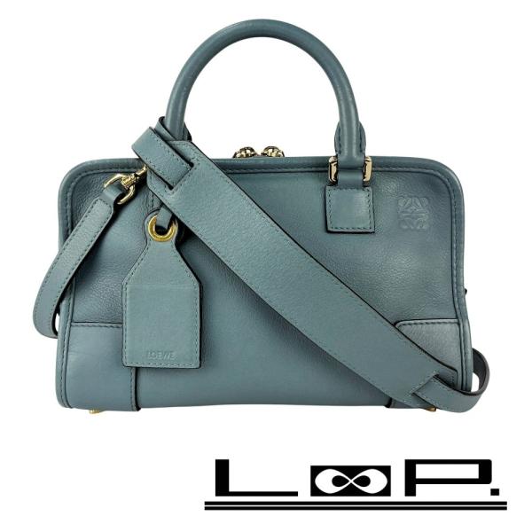 □美品□ ロエベ アナグラム アマソナ23 2WAY ハンド ショルダー