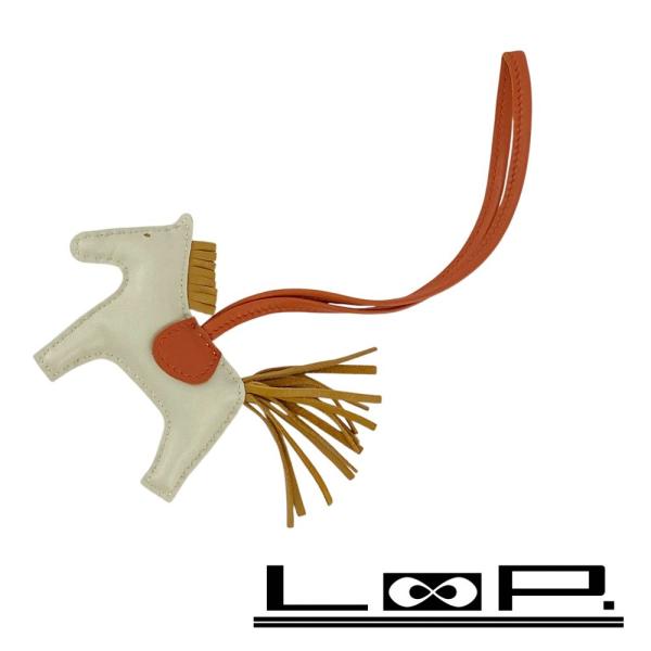 美品 エルメス ロデオ PM チャーム クレ セサミ カーネリアン 付属品 □新同□ エルメス ロデオ PM チャーム 馬 アニョーミロ クレ セサミ