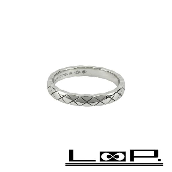 正規品 シャネル CoCoマーク シグネットリング シルバー系 CHANEL シャネル リング 指輪 ココマーク ラインストーン シルバー