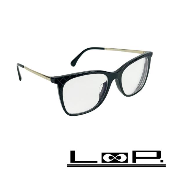 シャネル ■新同■ マトラッセ 眼鏡 度入り 黒縁 メタル ブラック ゴールド 3379-A c.501 52□17 140 箱 【555404】11 シャネル □新同□ マトラッセ 眼鏡 度入り 黒縁 メタル ブラック
