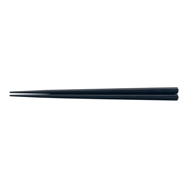 PBT　筋目六角箸　黒　22.5cm　10膳入　90031860　RHS-S7