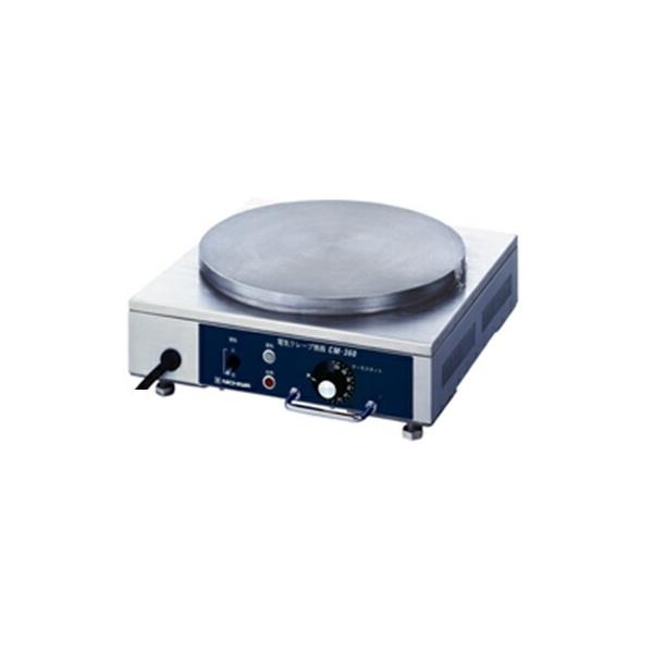 美品❗️'24 ニチワ製 クレープ焼き台 9ヶ月使用 100v 電気式 ニチワ 電気式 クレープ焼器 CM-360 GKL-01 メーカー直送品
