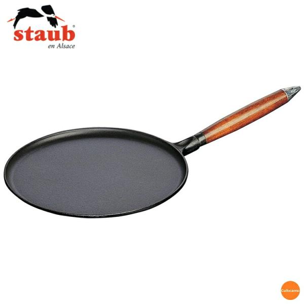 ストウブ　木柄　クレープパン　40509-525　28cm　RST-62