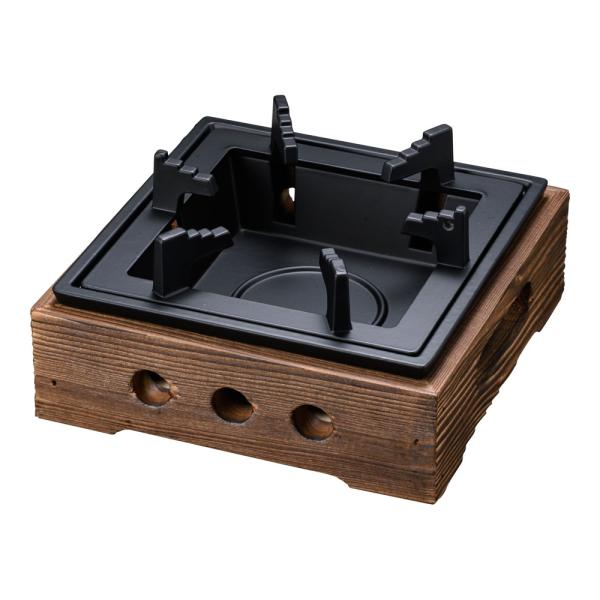 マイン アルミ 民芸風こんろ 焼杉 大 M10-777 QMV-05 : Loop Leaf