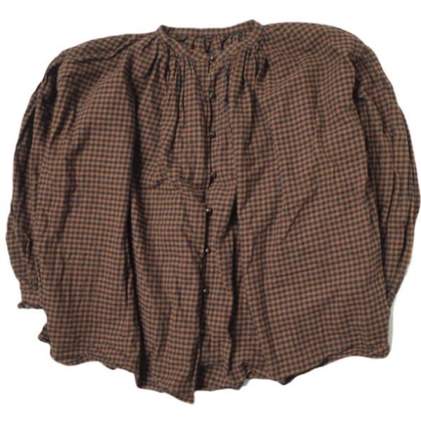 BEAMS BOY ビームスボーイ 20AW チェックギャザースモック 13-11-1390