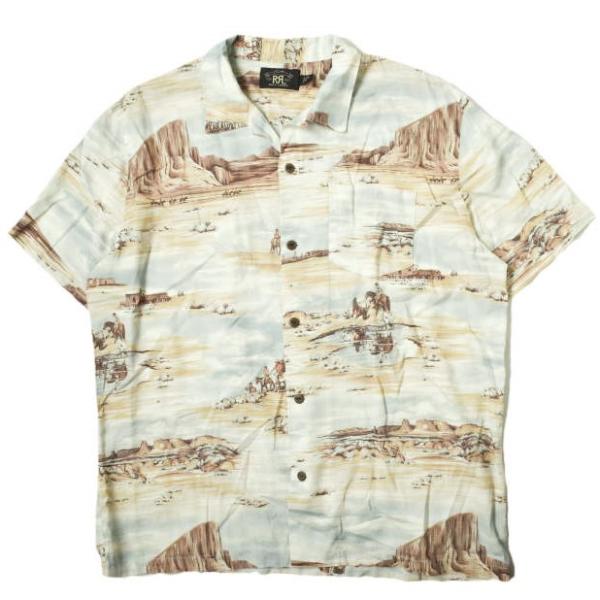 RRL ダブルアールエル SCENIC PRINT LINEN BLEND SHIRTS シーニック
