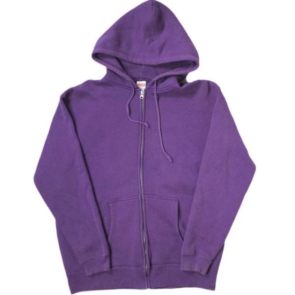 United Athle ユナイテッドアスレ 10.0オンス T/C スウェット フルジップ パーカ（裏起毛） 5620-01 XL PURPLE パーカー フーディー