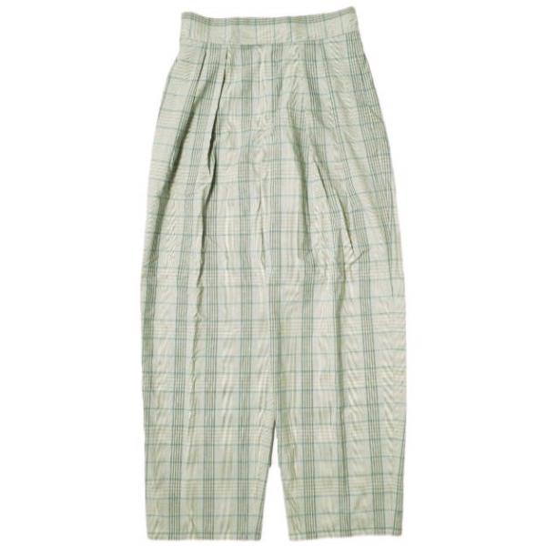 GREENLABEL RELAXING グレーチェックレディースパンツスーツ38 GREENLABEL RELAXING グレーチェックレディースパンツスーツ38