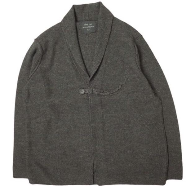 新品 Nahyat x AVELIA ナヤット 7G MERINO WOOL KNIT CARDIGAN 新品 Nahyat x AVELIA ナヤット 7G MERINO WOOL KNIT CARDIGAN