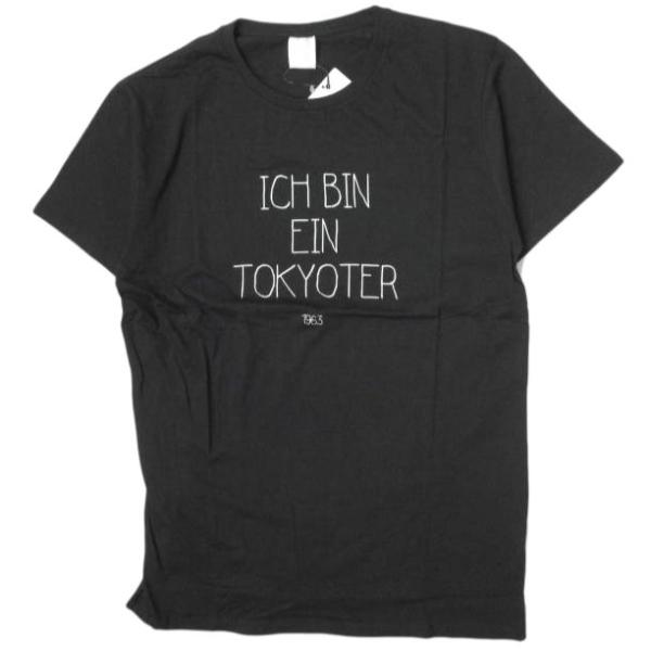 新品 CIVISSUM シビズム フランス製 TOKYOTER CLASSIC TEE ロゴプリントTシャツ M ブラック 半袖 オーガニックコットン 久遠 g12463