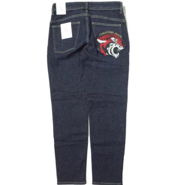   Jeans カルバンクラインジーンズ 22SS Body Taper Jeans タイガー刺繍 テーパードスキニーデニムパンツ J319941 28 Indigo ジップフライ ボトムス【新古品】【中古】【  Jeans】 新品 Calvin klein Jeans カルバンクラインジーンズ Body Taper