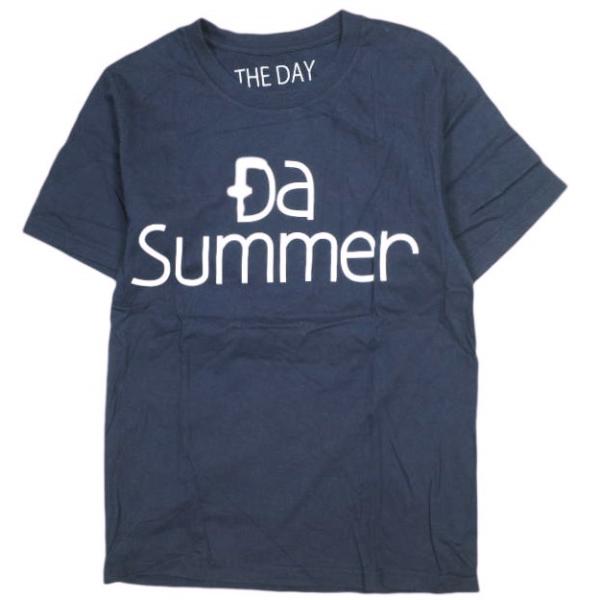 THE DAY ON THE BEACH ザデイオンザビーチ Da Summer 5.3oz S/S Tee ロゴプリントTシャツ ONE SIZE NAVY 半袖 丸胴 トップス g13687
