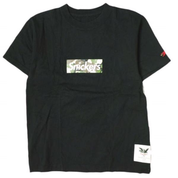 MARK MCNAIRY x Heather Grey Wall マークマクナイリー ヘザーグレーウォール Snickers Box Logo T-Shirt ボックスロゴTシャツ S ブラック