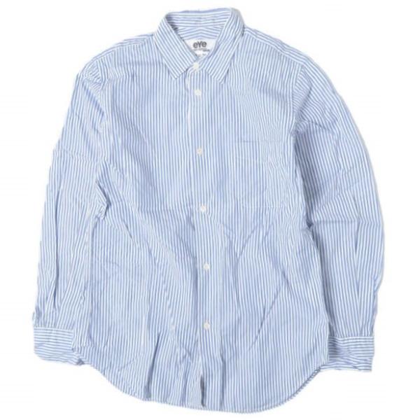 eYe COMME des GARCONS JUNYA WATANABE MAN コムデギャルソン ジュンヤワタナベマン 日本製 14AW ストライプシャツ WN-B905 XS BLUE