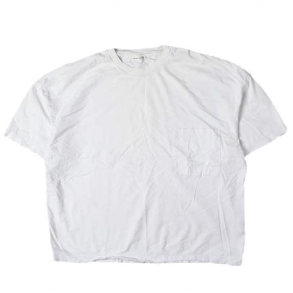UNIVERSAL PRODUCTS ユニバーサルプロダクツ 日本製 S/S POCKET T-SHIRT オーバーサイズポケットTシャツ 204-60101 2(M) WHITE 半袖