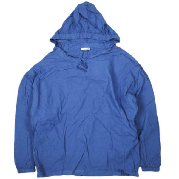 Yarmo ヤーモ 19SS イギリス製 Hooded Smock フーデッドスモック YAR-19SS-PO11 Free BLUE 長袖 シャツ パーカー トップス g13825
