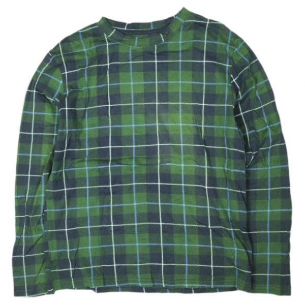 BEAMS BOY ビームスボーイ チェックプリントクルーロングスリーブ 13-14-0205-146 ONE SIZE GREEN タータンチェック 長袖 Tシャツ トップス