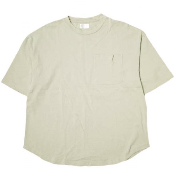 A4A エーフォーエー シルケットポケット半袖Tシャツ 606222114 M BEIGE LHP オーバーサイズ トップス g18616