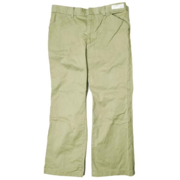 TANAKA x WISM タナカ ウィズム 23AW 別注 ST-168 COTTON FLARE TROUSERS BRAD(FLARE) コットンフレアトラウザーズ 23030597009530 33 カーキ チノパンツ ボトムス【中古】【TANAKA × WISM】 TANAKA x WISM タナカ ウィズム 23AW 別注 ST-168 COTTON FLARE