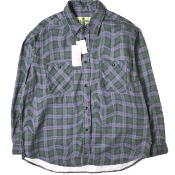 美品 ベルギー製 STEPHAN SCHNEIDER チェック ワイド シャツ ニューヨーカータータンスキッパーカラー7分袖シャツ(71643811