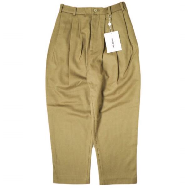 新品 HED MAYNER ヘドメイナー 22AW WOOL 6 PLEAT PANTS ウール6