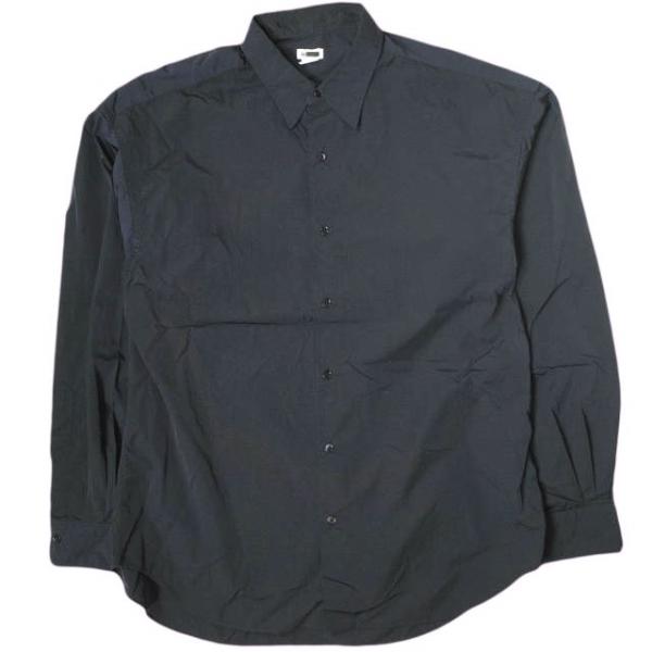 H beauty&youth ナイロンワッシャーレギュラーシャツ ブラック　M H BEAUTY＆YOUTH エイチ ビューティーアンドユース 24AW ナイロン