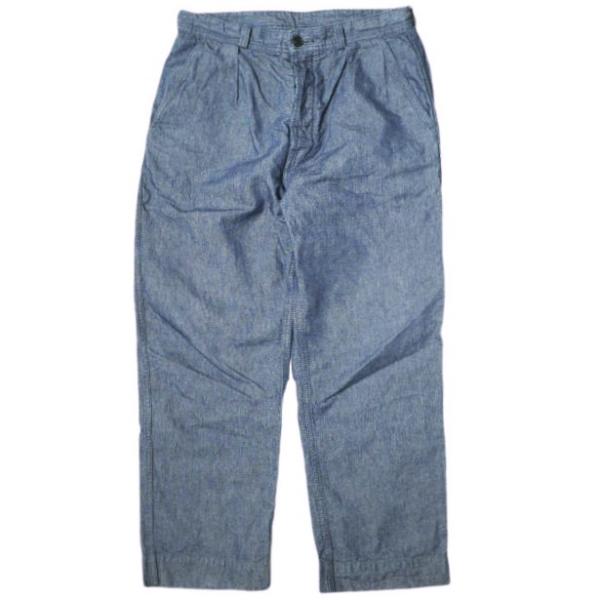 SOVEREIGN ソブリン 日本製 コットン/リネン 1プリーツインディゴパンツ 1114-246-8360 L Indigo UNITED ARROWS ボトムス【中古】【SOVEREIGN】 SOVEREIGN ソブリン 日本製 コットン/リネン 1プリーツインディゴ