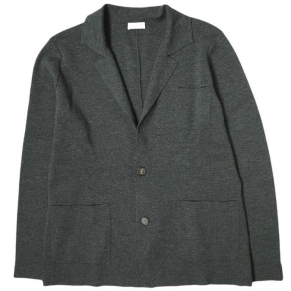 CRUCIANI クルチアーニ イタリア製 ミラノリブ シングルニットジャケット 1122-343-3290 48 チャコールグレー 2B テーラード アウター CRUCIANI クルチアーニ イタリア製 ミラノリブ シングルニット